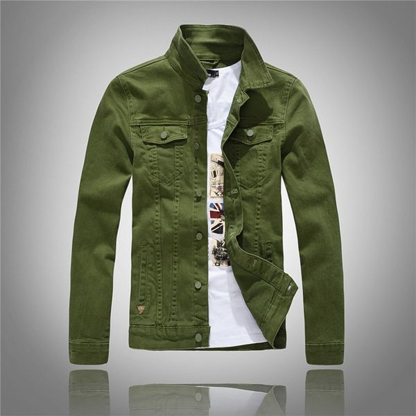 

men's jackets european american style fashion men denim jacket famous slim outerwear & coats pink black for, Black;brown