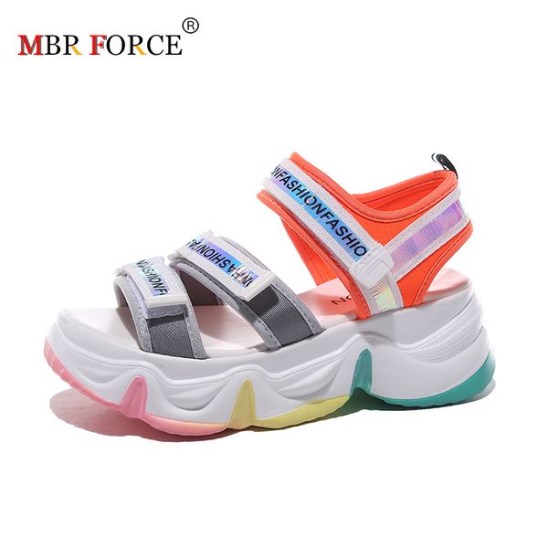 

mbr force 2020 new wedge sandals women shoes summer high platform sandals beach shoes sandale femme woman casual female, Black