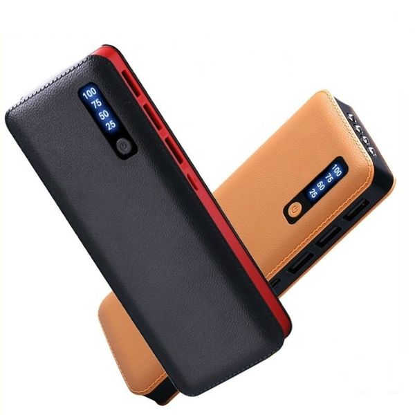 

portable power bank 30000mah 3 usb led battery powerbank fast charging external battery for xiaomi iphone all smart phone