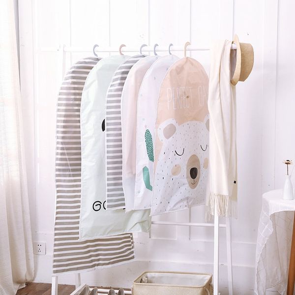 

large size large vacuum bags for storing clothes garment suit coat dust cover zipper protector household wardrobe hanger