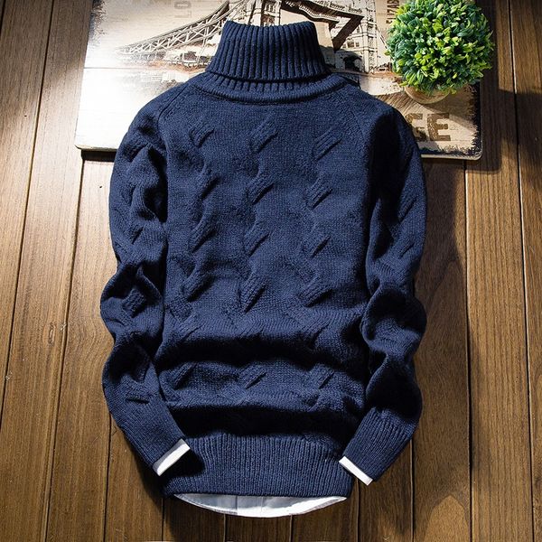 

2019 new winter casual turtleneck pullovers sweater men pull homme christmas mens pullover sweaters masculino sueter hombre, White;black