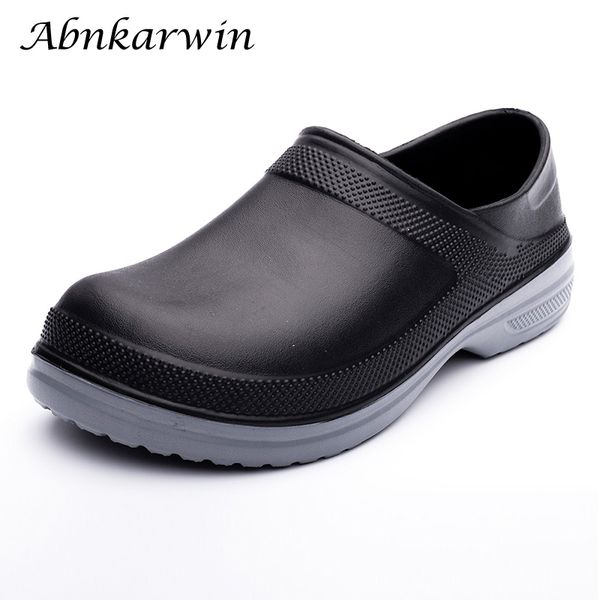 

non slip oil resistant breathable chef shoes for men cook kitchen chef shoe zapatos de cocina working shoes l restaurant eva, Black