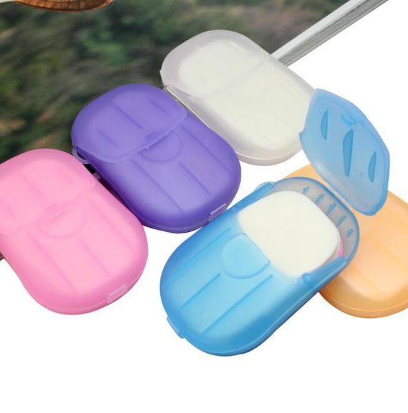 

Путешествие Портативное Мыло Бумага о 20 шт. Стиральная Ручной Бат Ломтик Лист Аро