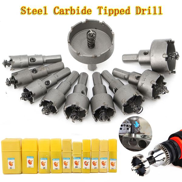 

hss drill bit set steel carbide tipped drill bits hole opener for glass wood metal working lbshipping