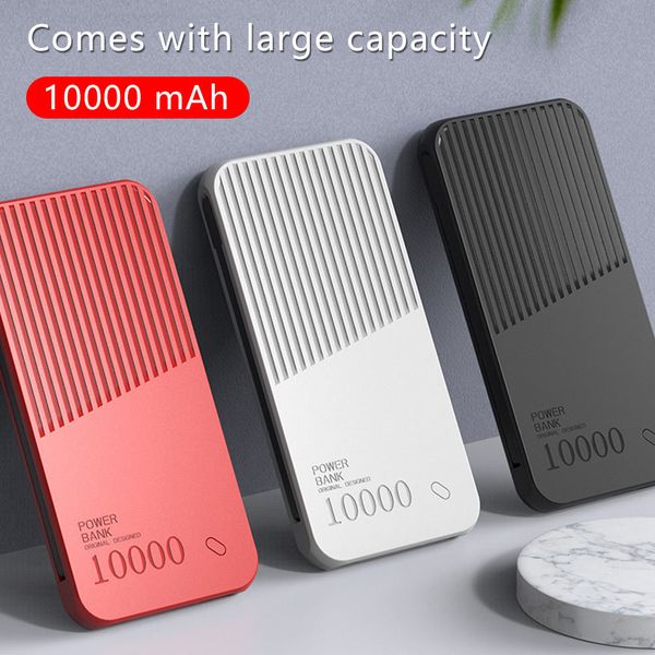 

floveme 10000mah power bank with 2 usb cable for iphone xiaomi mi mini powerbank portable charger poverbank external battery