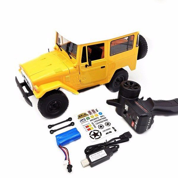 

wpl c34 1:16 2.4g 4wd rc off-road vehicle climbing автомобиль дистанционного управления модель rc грузовики игрушка - rtr version желтый