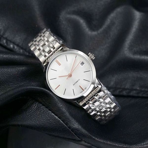 

Высококачественные женские часы механизм с автоподзаводом 316 изысканный стальной безель 32 мм циферблат стальной браслет наручные часы