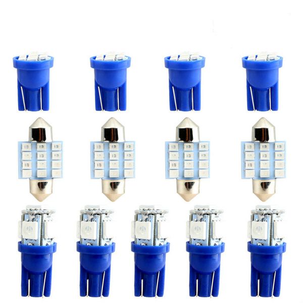 

13pcs automotive led t10 double 31mm led car reading light vehicle cabin light license plate lamp kit