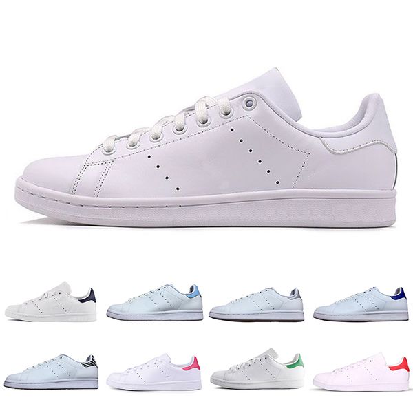 

stan smith classic men woemn casual shoes smiths triple black white red gold mens outdoor leather sports trainer sneakers 36-44