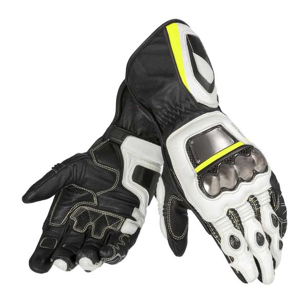 

dain d1 motorcycle genuine leather gloves motorbike long glove, Black
