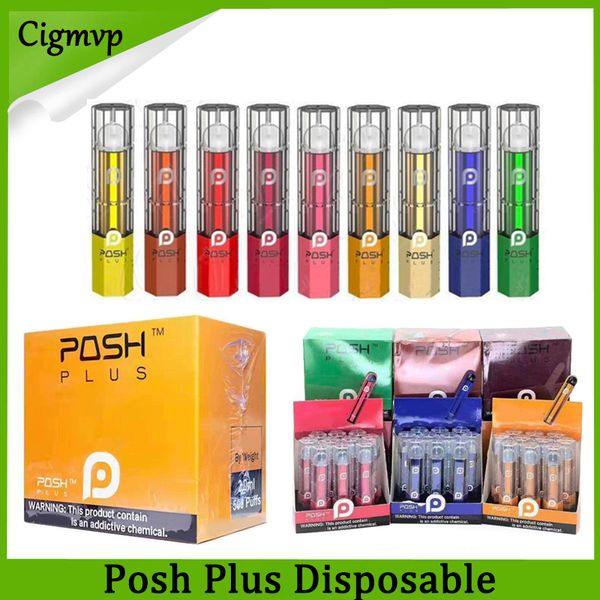 

Posh Plus одноразовый Pod Starter Kit 280mah аккумулятор с 2,0 мл картриджем Vape Pen Device пустые стручки PK Puff Plus bidi Stick Hyde