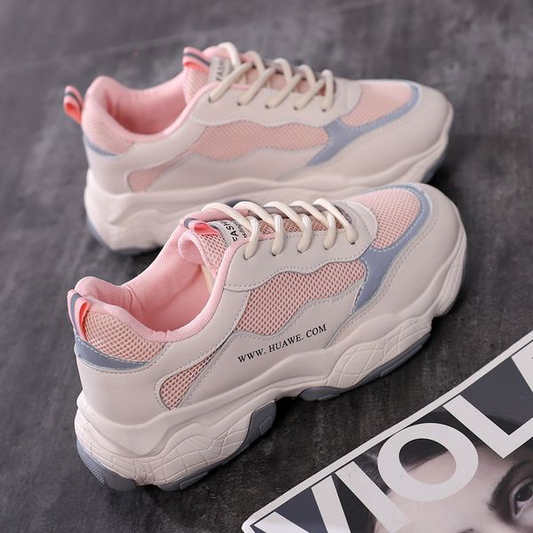 

dad shoes women spring new korean wild luminous women shoes harajuku style sneakers women's white casual running