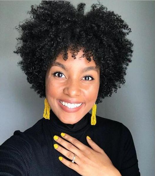 Best Selling Europe African Short Curly Hair The Hottest High