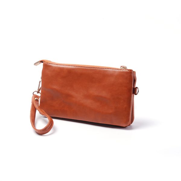 

wholesale blanks fashion womens vegan leather clutch wallets 100% pu leather three layers waterproof ladys casual purse dom103149