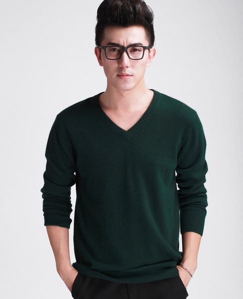 

good quality classic brand cashmere sweater men pure cashmere pullovers sweater big size xxxl s12, White;black