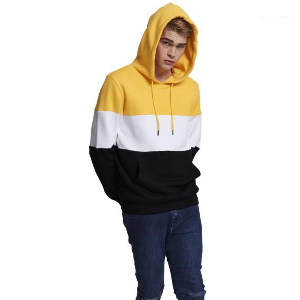 

hoodies striped casual long sleeve hooded sweatshirts fashion mens big pocket autumn hoodies mens designer pullover, Black