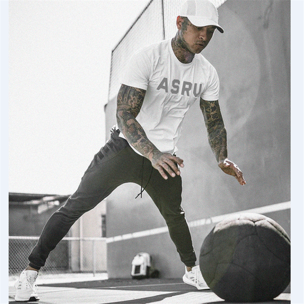 

gym shirt men sport t shirt sportswear training tee fitness crossfit dry fit bobybuilding workout t-shirt running tshirt, Black;blue