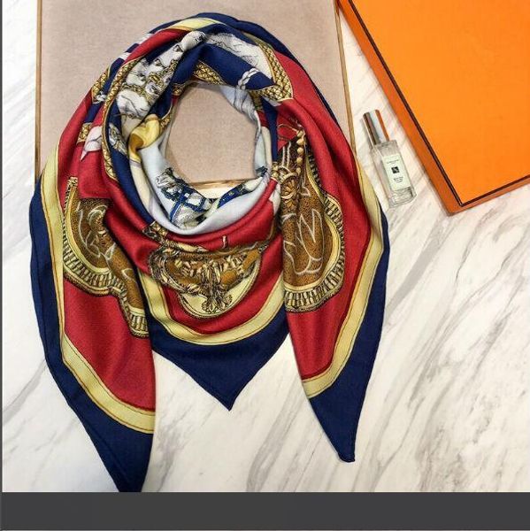 

роскошный шарф женщины шерсть синий королевский конный платок дизайнер 140*140см мыс мода для зимнего клетчатого шарфа, Blue;gray