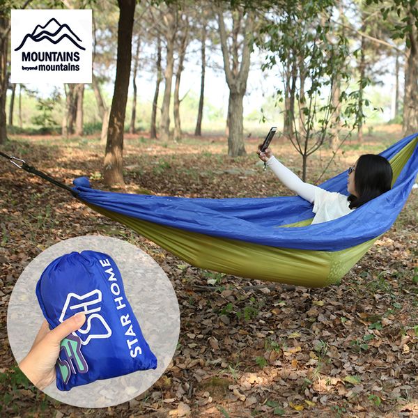 

outdoor camping tent double hammock foldable backpack travel hiking hammock tent
