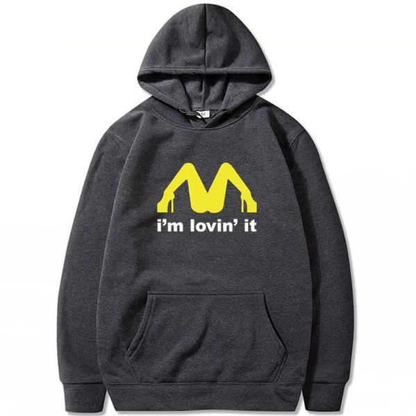 

2020 men homme hoodies tricolor i'm loving it inapropriate men and women sweatshirt black