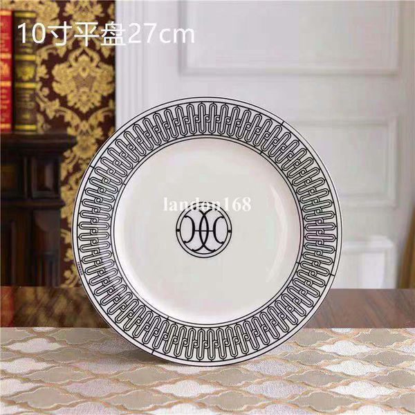 

simple 4 pcs set modern black and white design bone china western tableware ceramic dinner sets porcelain coffee cup and saucer gift