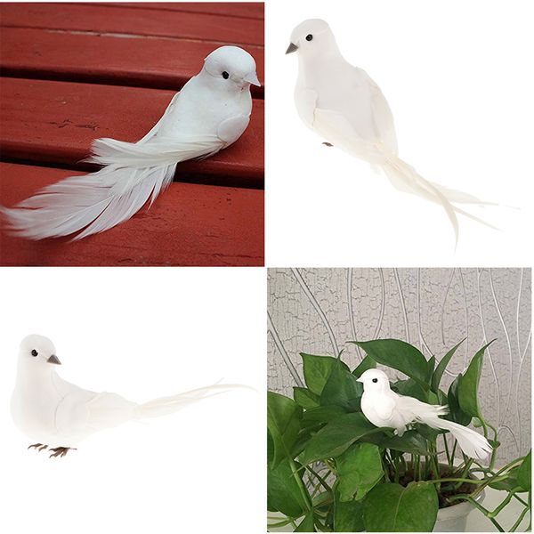 

моделирование пернатая пена длинный хвост голуби птицы статуя белый сад скульптура украшения дома