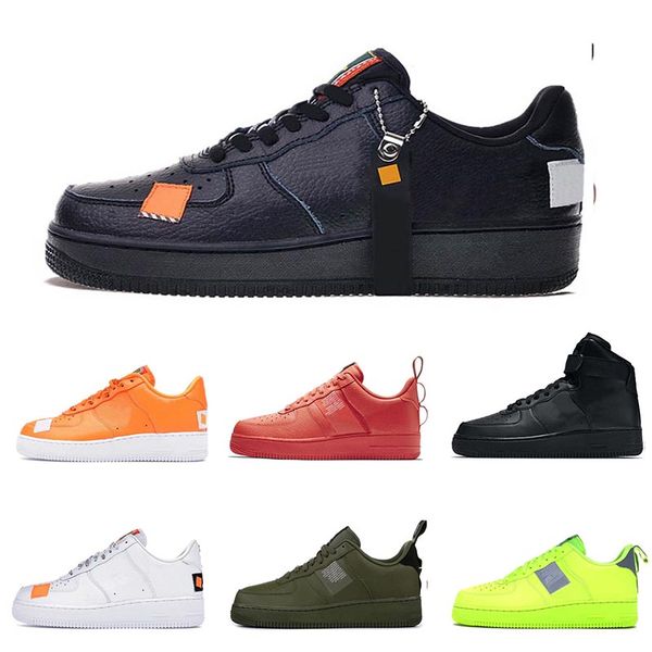 

one 1 dunk luxury mens casual shoes chaussures skateboarding black white orange wheat women men high low designer trainer platform sneaker, White;red
