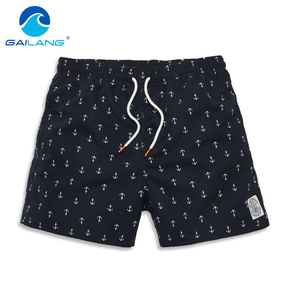 

gailang brand men beach shorts board trunks shorts casual quick drying male swimwear swimsuits bermuda casual active sweatpants, White;black