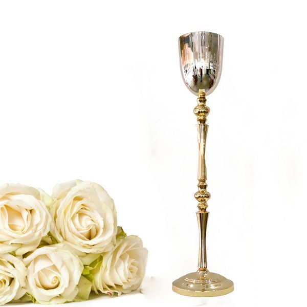 

european style wedding decoration golden vase