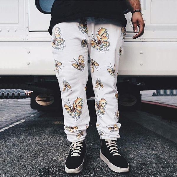 

supreme 16ss gonz box логотип брюки бабочка спортивные штаны длинные брюки брюки jogger брюки мода мужчины женщины пара спортивные спортивны, Black