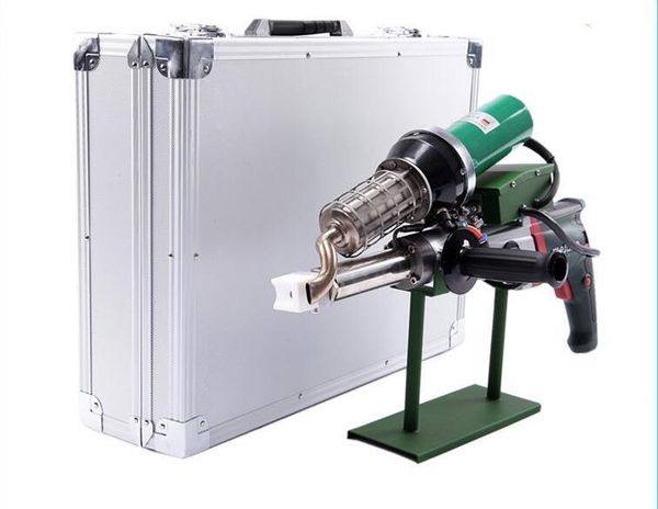 

3400w extruded plastic air heat gun plastic welder hand extruder with anti-scald cover