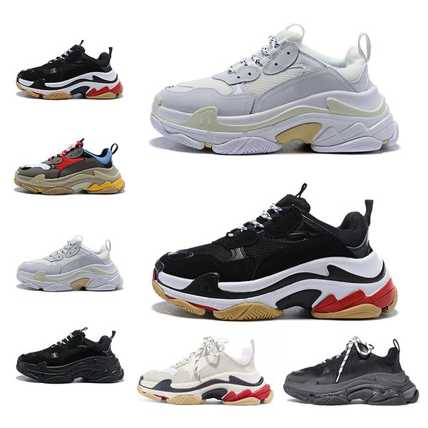 

desiger paris new triples s fashion sneakers for mens women white green black causal dad shoes