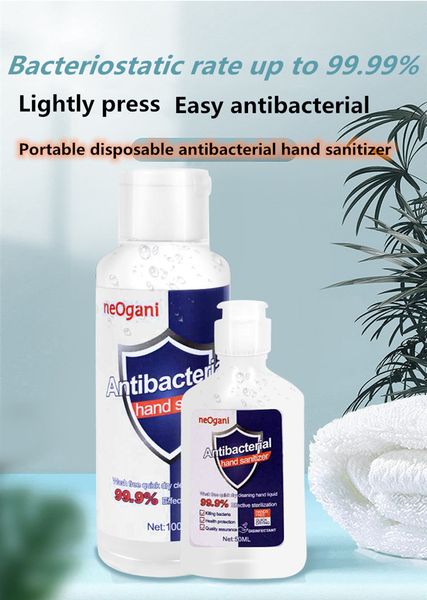 

50ml 100ml alcohol gel hand sanitizer disposable hand sanitizer antibacterial wash sterilization household office hand sanitizer