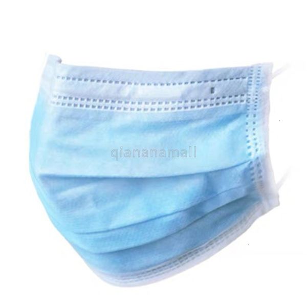

3 layers jrme disposable face dust masks pm2.5 breathing safety mask dust5 50pcs black blue 078v
