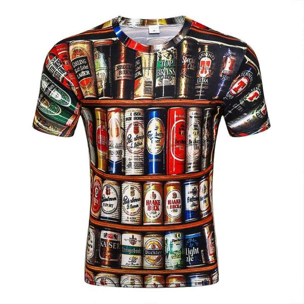 

2020 fashion harajuku men/women t-shirt 3d print coke bottle hip hop brand t shirt summer tees drop ship, White;black