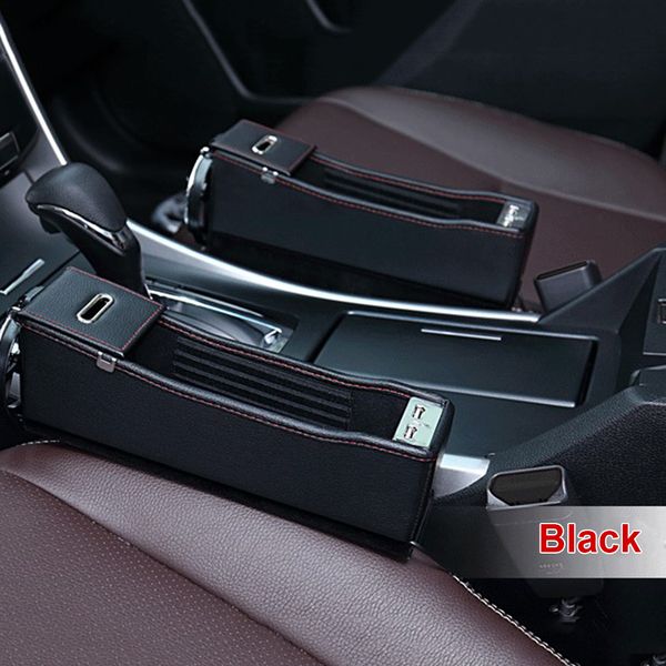 

1pc black/black+red/beige/brown car storage box create additional storage space for coin box cup holder car accessories