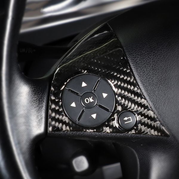 

accessories stickers for mercedes w204 c class carbon fiber car modification interior button steering wheel car buttons covers