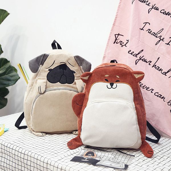

cute animal character backpack fashion causal travel camp outdoor shoulders bags