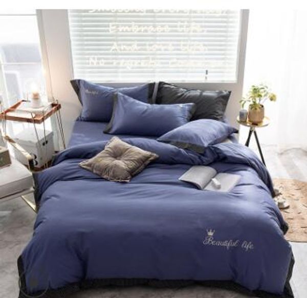 Popular Luxurious Crystal Velvet Bedding Set Velvet Duvet Cover