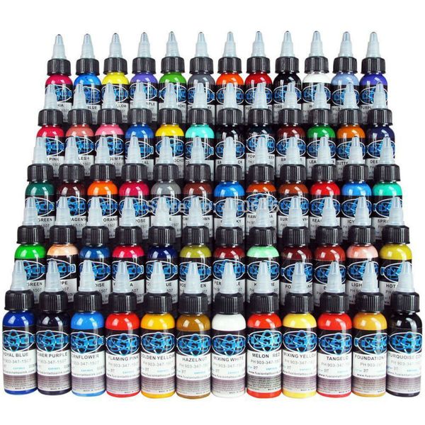 

2020 tattoo ink fusion 60 colors set 1 oz 30ml/bottle tattoo pigment kit selling ing