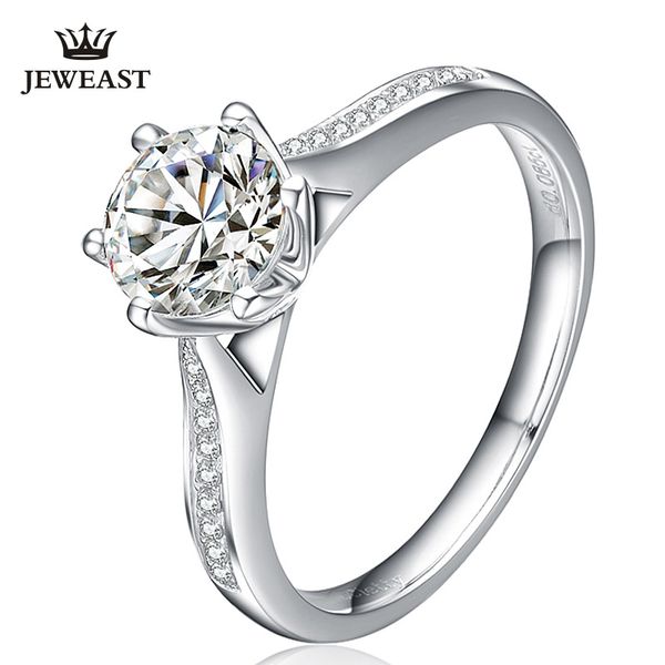 

zsg муассанита алмазов из золота 18 карат золота кольцо pure real 18k solid ring модные классические партии fine jewelry горячие продаем нов, Golden;silver