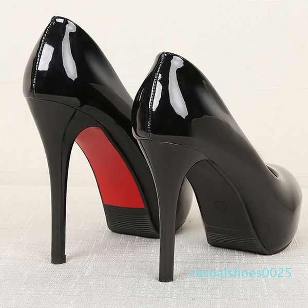 

women stiletto heels female high heels platform pumps party wedding shoes women high heels c25, Black