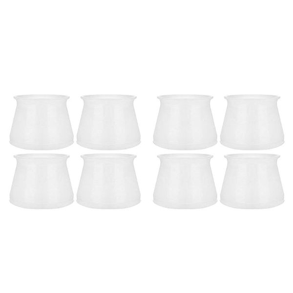 

8x anti-slip round chair leg cups durable silicone bar stool feet ends