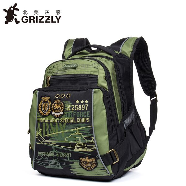 

grizzly new children schoolbags kids backpacks for boys girls in primary school mochila orthopedic waterproof school backpacks