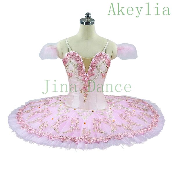 

professional ballet tutus cream pink platter performance fairy doll pancake tutus women classical ballet stage costumes dress, Black;red
