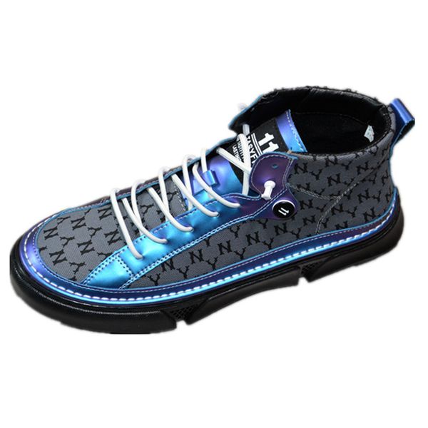 

the new high tide men's spirit guy british casual shoes wild fashion shoes mens casual high sneakers, Black