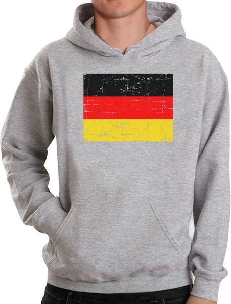 

germany flag vintage style retro german hoodie gift idea, Black