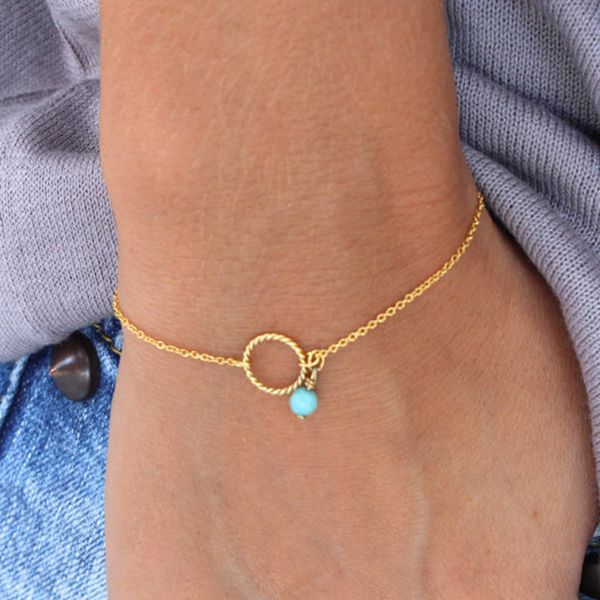 

регулируемый круг браслет капли воды браслеты простой, Golden;silver