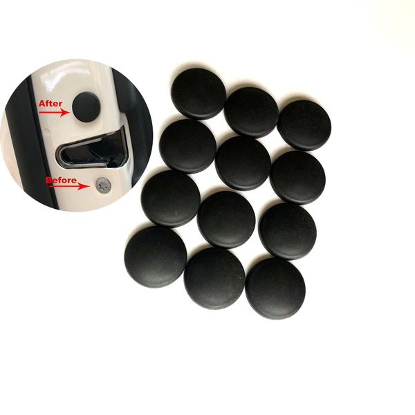 

12pcs/lot car door lock screw protector cover for saturn astra aura ion outlook vue grandland x vivaro meriva cascada