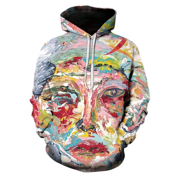 

new hoodies men melted skull 3d full print novelty hoody sweatshirt fashion pullover tracksuits streetwear harajuku hipster, Black
